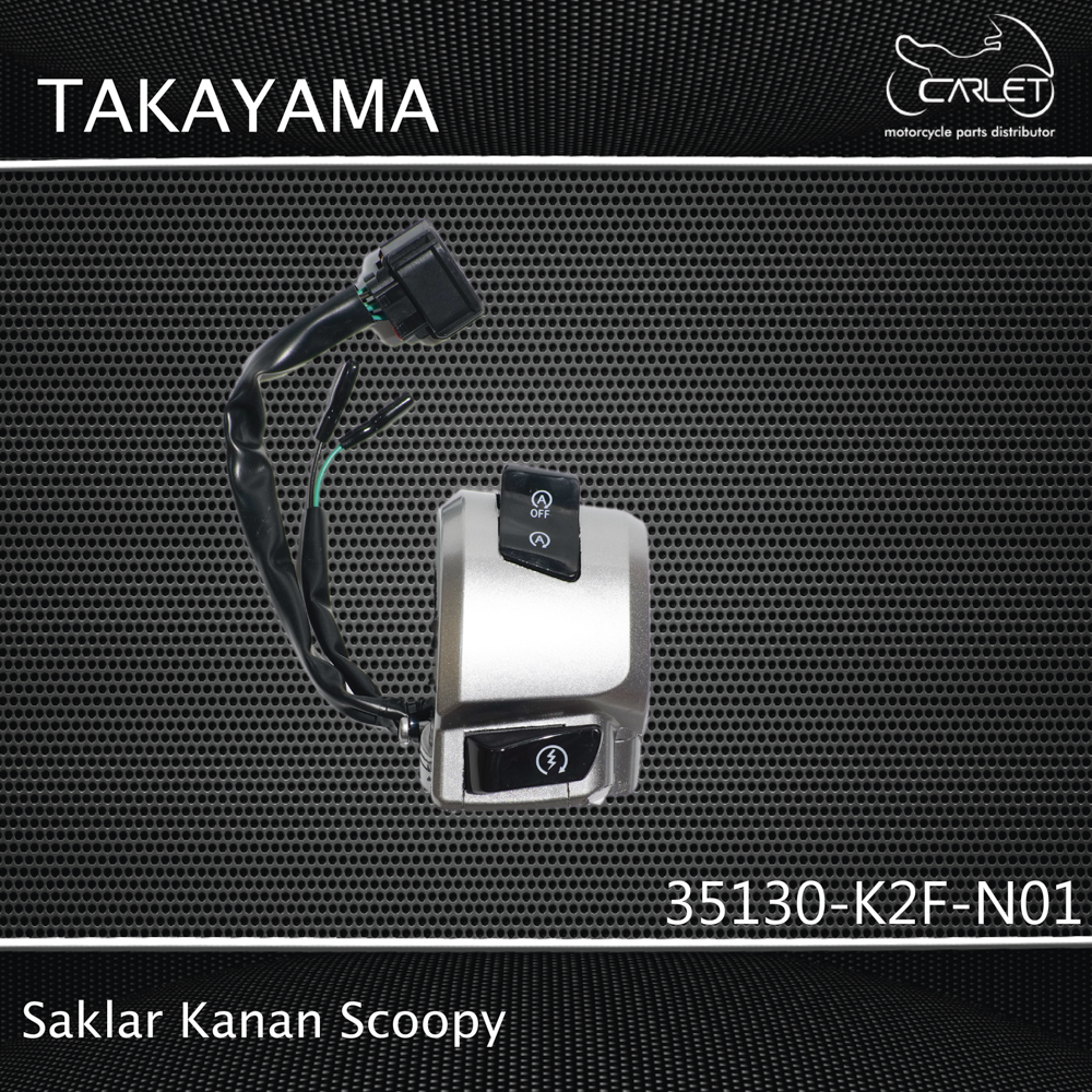 Takayama Saklar / Switch Holder Kanan Scoopy ESP 2021 (R / H)